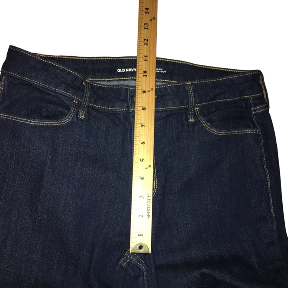 Old Navy Bootcut Mid-Rise Dark Blue Denim Stretch Jeans - Women’s 10 - Picture 4 of 13